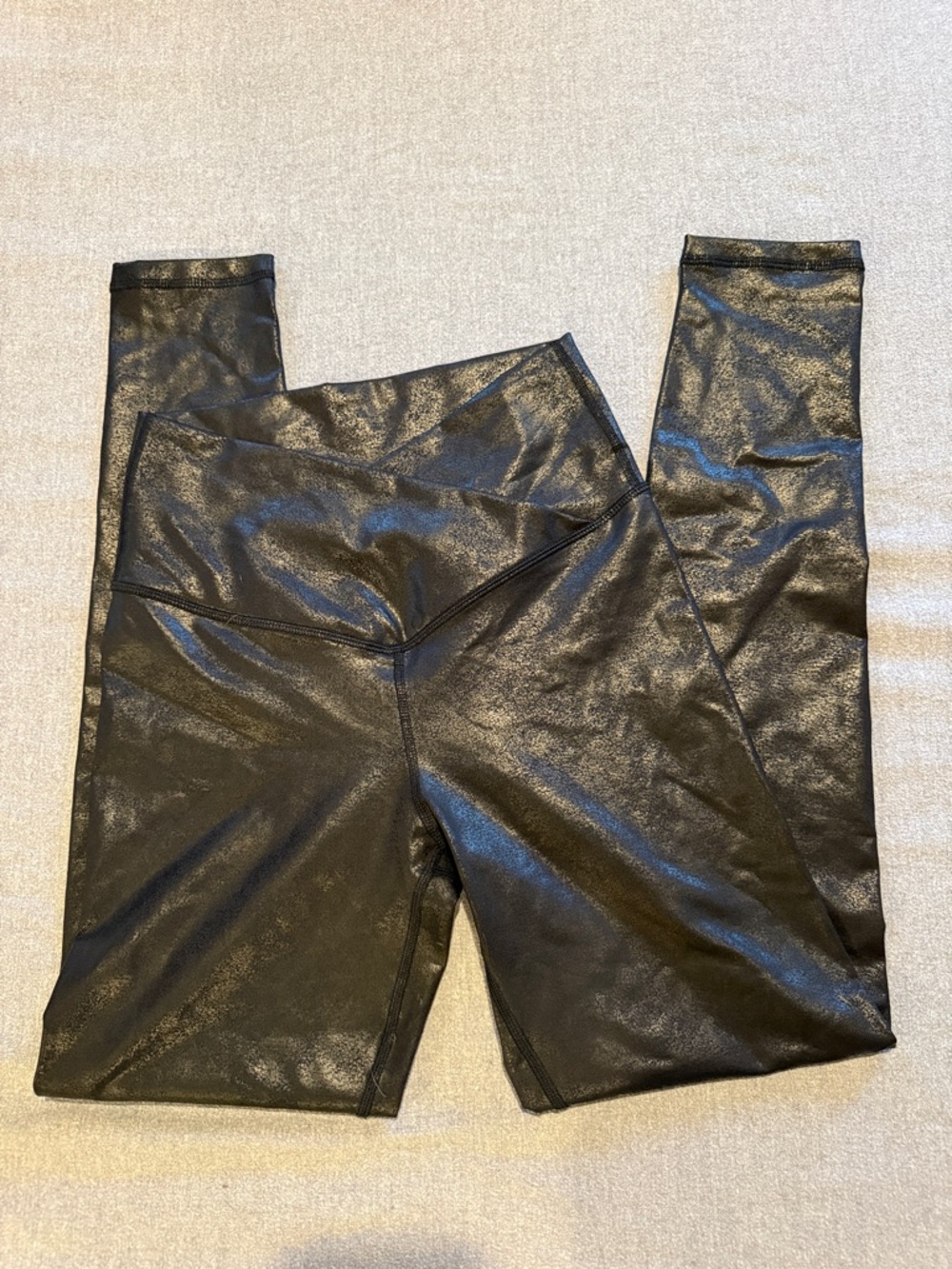 Black Faux leather leggings